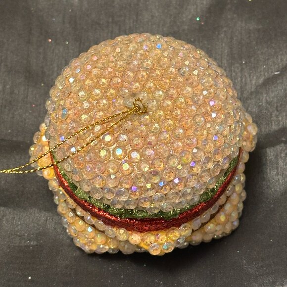 Bejewelled Cheeseburger ornament - Picture 2 of 5